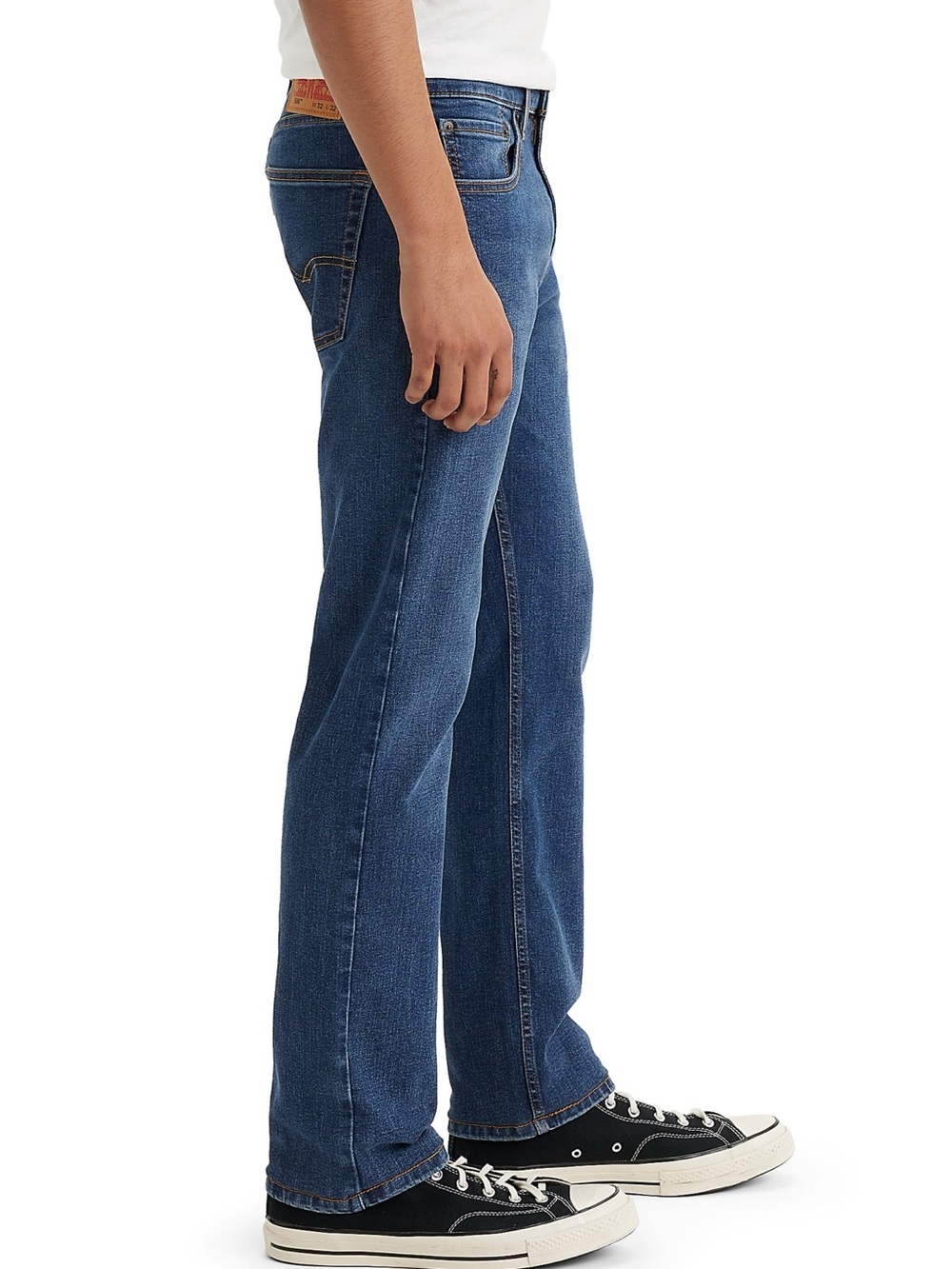 Men's Straight Jeans in Dark Indigo - Classic Straight Fit - Picture 10 of 10